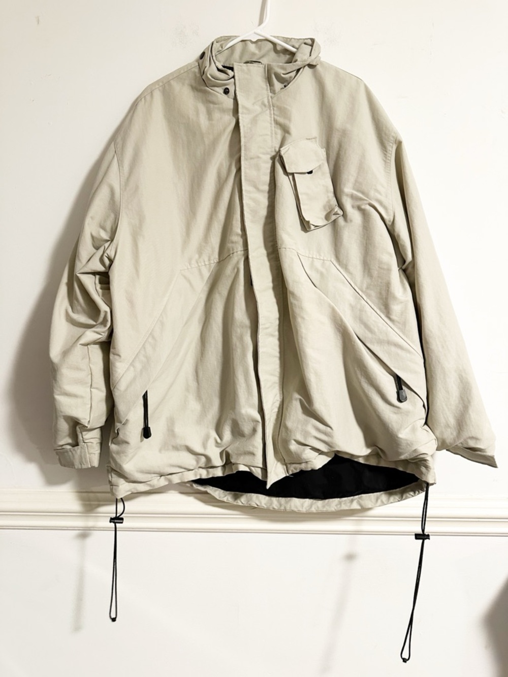 Vintage Old Navy Men's XXL Beige Utility Jacket - Lightweight Field Coat - Picture 9 of 9